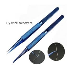 پنس تیتانیومی سر کج نوک تیز