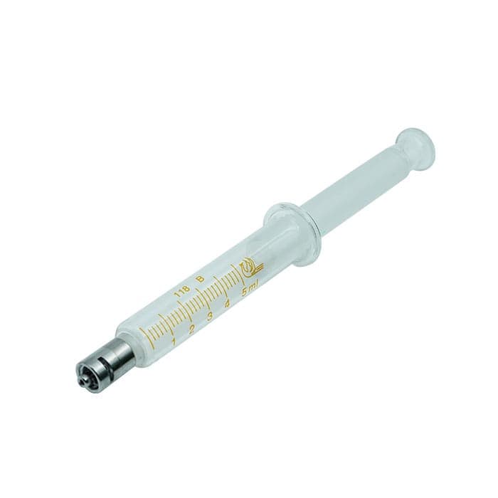سرنگ شیشه ای سر فلزی 5ML