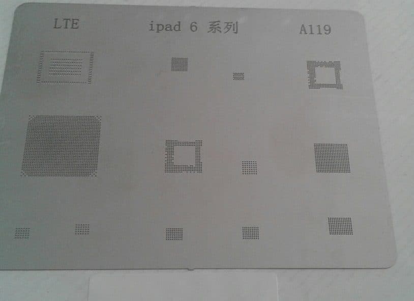 شابلون A119 مناسب پایه سازی و ریبال کردن آی سی های IPAD6