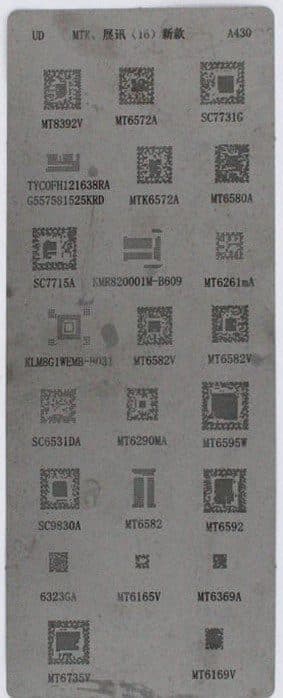 شابلون آی سی MTK A430  16