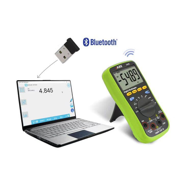 مولتی متر دماسنج بلوتوثی JABE 36B