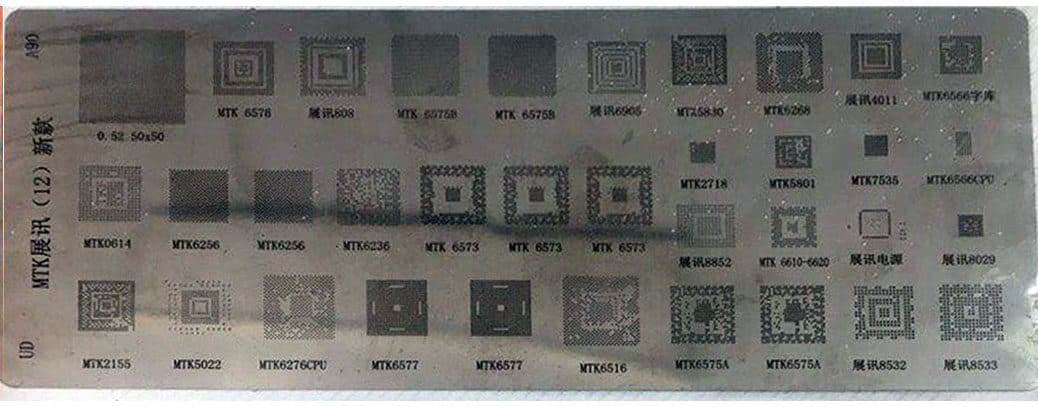 شابلون آی سی MTK A90
