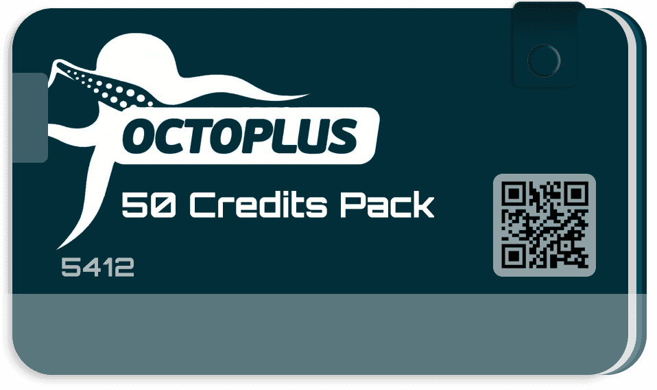 کردیت 50 عددی فعال ساز و اکتیو OCTOPUS و OCTOPLUS SERVER