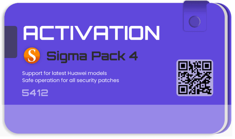 اکتیو پک 4 باکس Sigma مناسب اصلاح سریال IMEI گوشی های موبایل هواوی