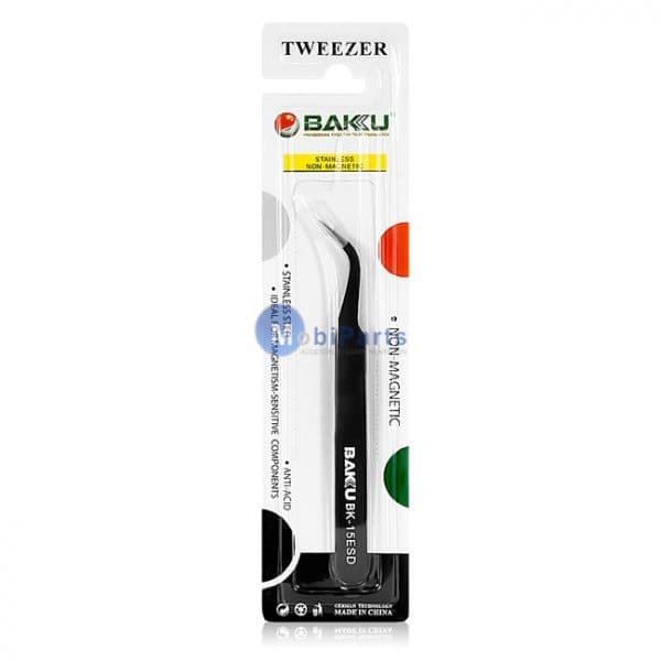 پنس تیتانیومی سر کج BAKU BK-15