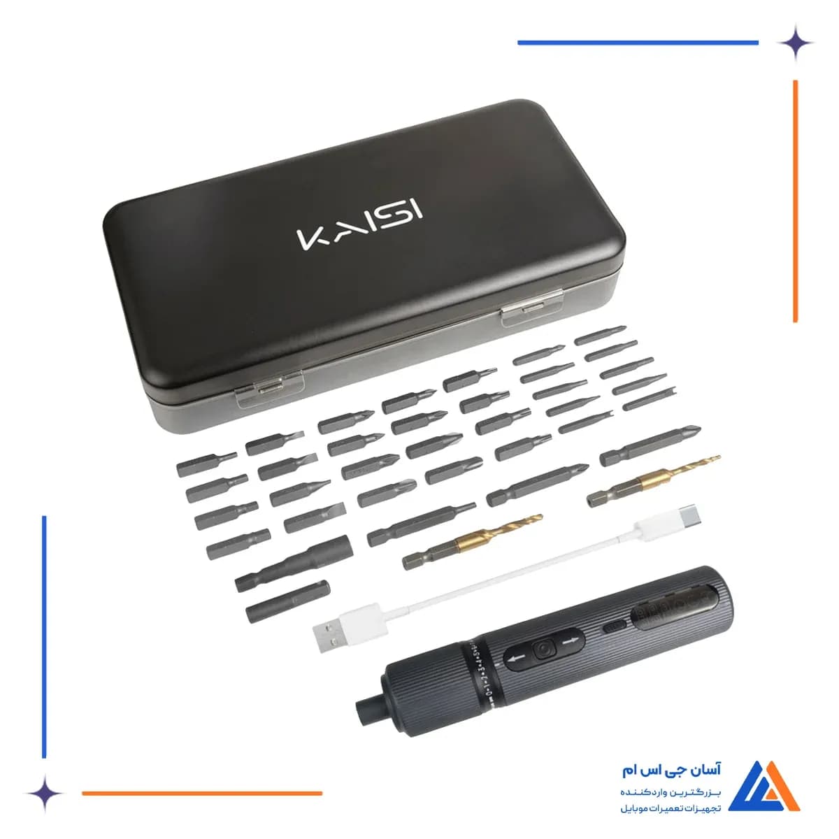 لوازم جانبی ست پیچ گوشتی کایسی D359 37-in-1