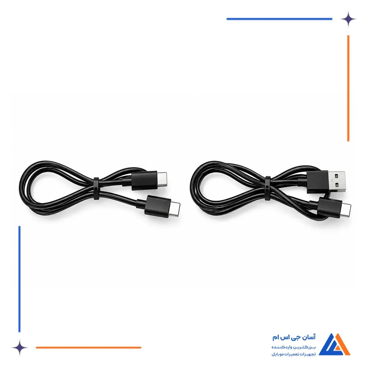 کابل های همراه لامپ لوپ مشکی جی سی  آیدی ML-02