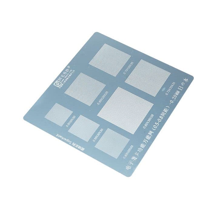 شابلون یونیورسال AMAOE Stencil Universal SUPERHARD 0.5-0.8