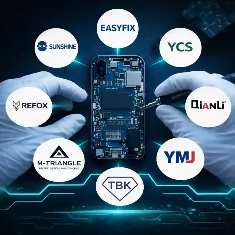 برندهای حرفهای دستگاه تعویض گلس در تعمیرات موبایل