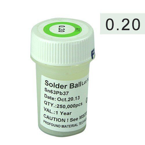 توپ قلع 0.20mm مناسب تعمیرات برد گوشی های موبایل