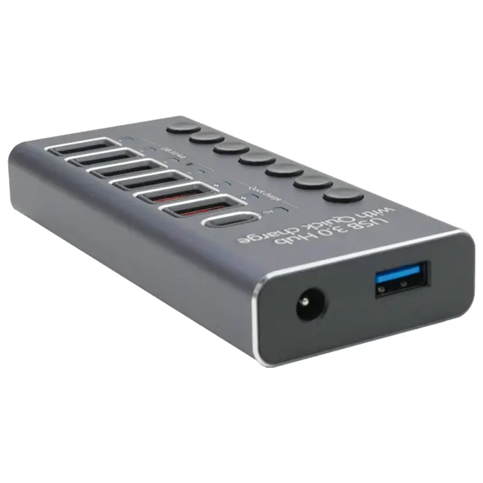 مولتی شارژر و هاب QUICK 985D 7PORT