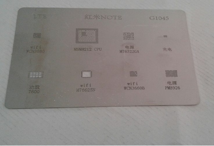 شابلون G1045 مناسب آی سی های برد گوشی موبایل شیائومی Redmi Note