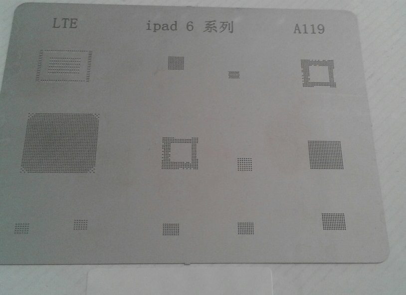 شابلون A119 مناسب پایه سازی و ریبال کردن آی سی های IPAD6