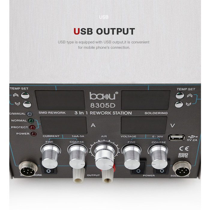 هیتر هویه و منبع تغذیه BAKU BA-8305D