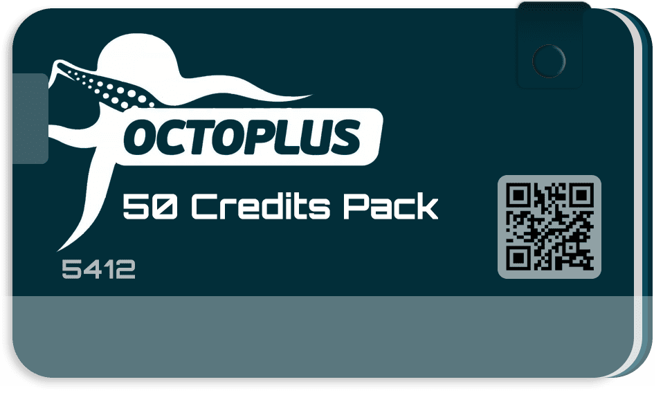 کردیت 50 عددی فعال ساز و اکتیو OCTOPUS و OCTOPLUS SERVER