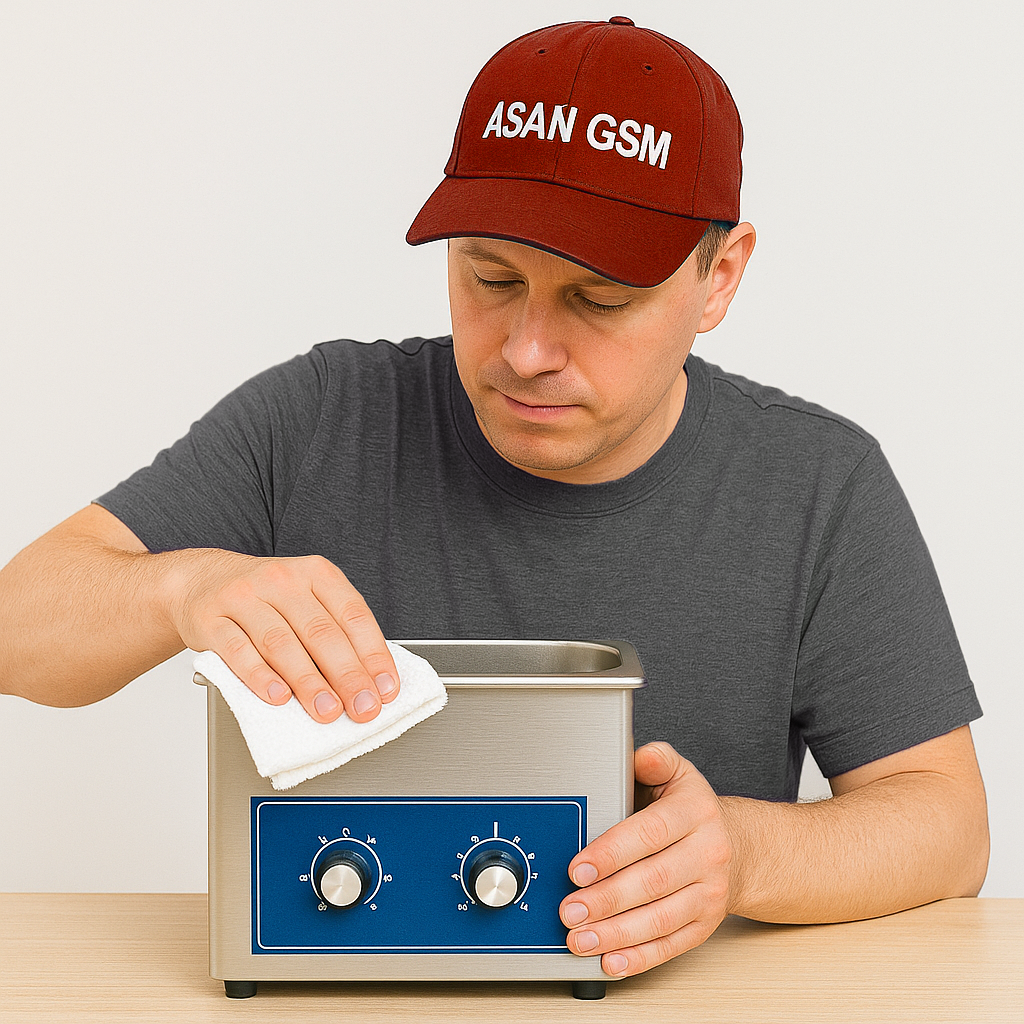 نحوه تمیز کردن دستگاه التراسونیک