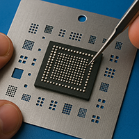 1. شابلون موبایل در فرآیند ریبالینگ آی‌سی چه نقشی دارد؟