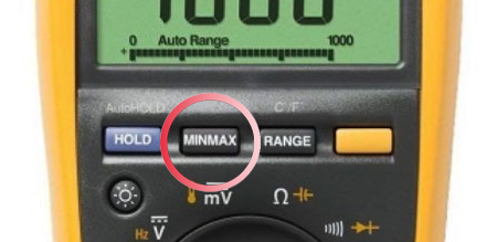 دکمه MIN/MAX در مولتی متر