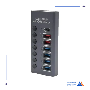 مولتی شارژر و هاب QUICK 985D 7PORT