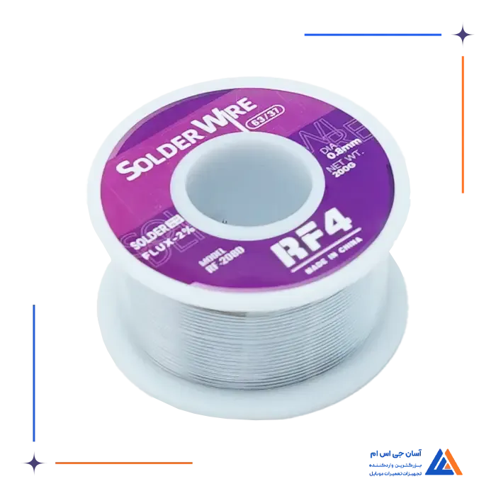 سیم لحیم RF4 RF-208D 0.8mm 200GR     4