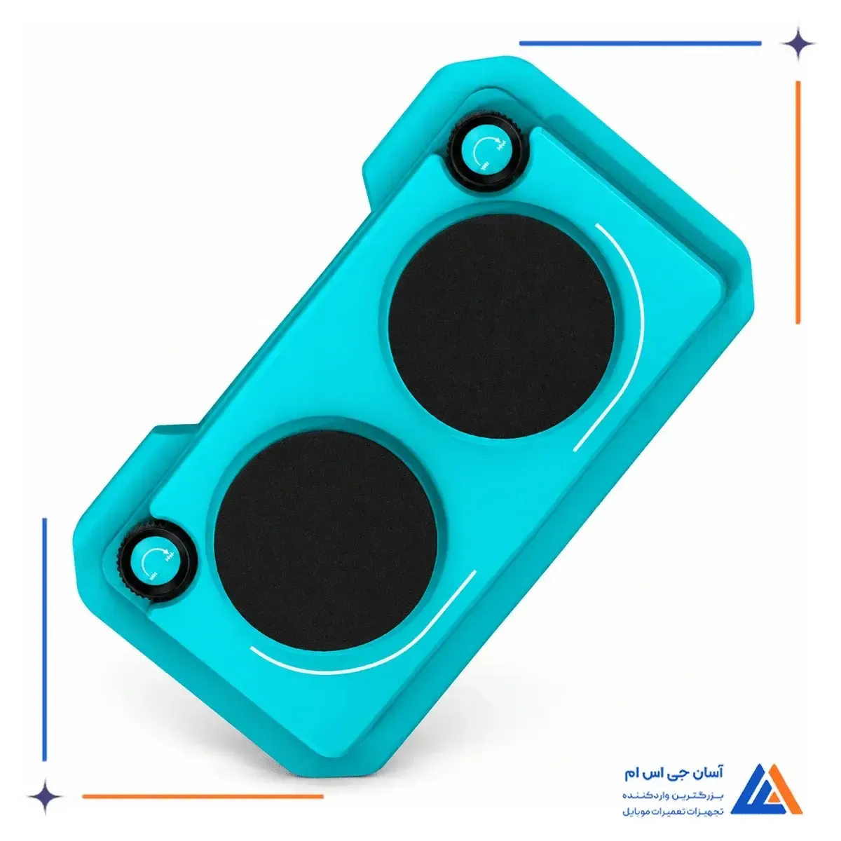 نمای زاویه دار دستگاه سنگ زنی و پولیش آر اف فور RF4 RF-PWD2
