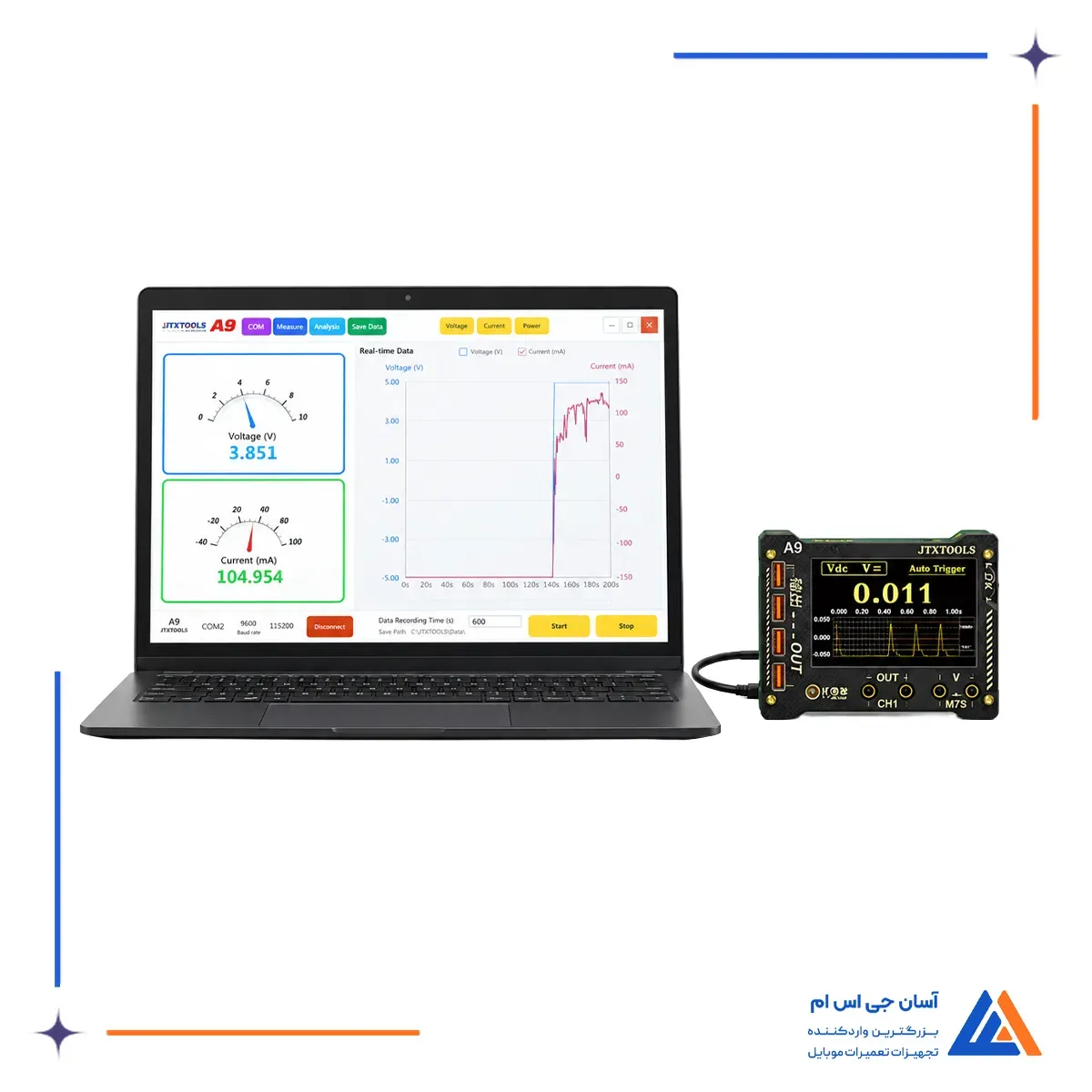 قابلیت اتصال تستر دیجیتال جریان و مولتی i2C C09