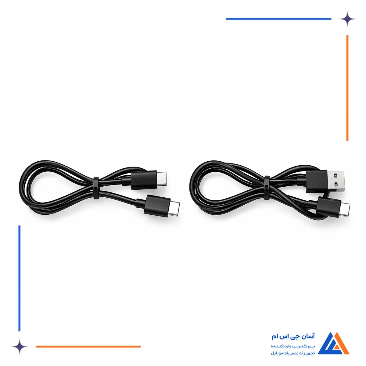 کابل های همراه لامپ لوپ مشکی جی سی  آیدی ML-02