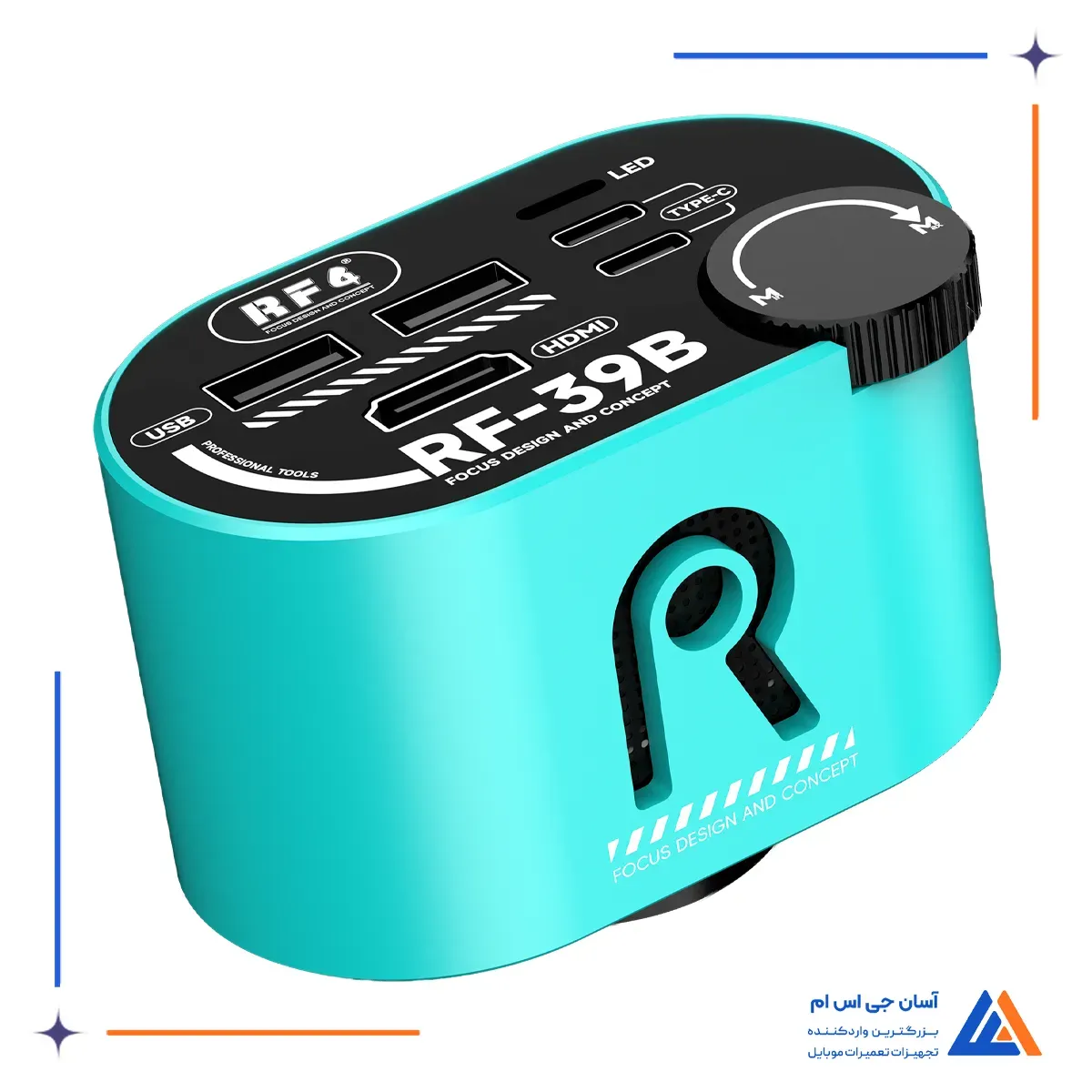 نمای جانبی دوربین لوپ RF4 RF-39B 4K