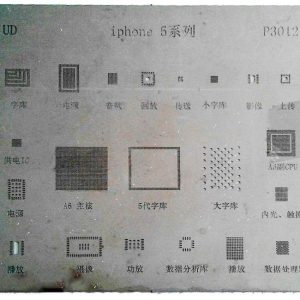 شابلون چند منظوره P3012 مناسب آی سی های برد گوشی موبایل آیفون 5