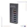 مولتی شارژر و هاب QUICK 985D 7PORT