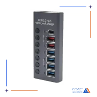 مولتی شارژر و هاب QUICK 985D 7PORT