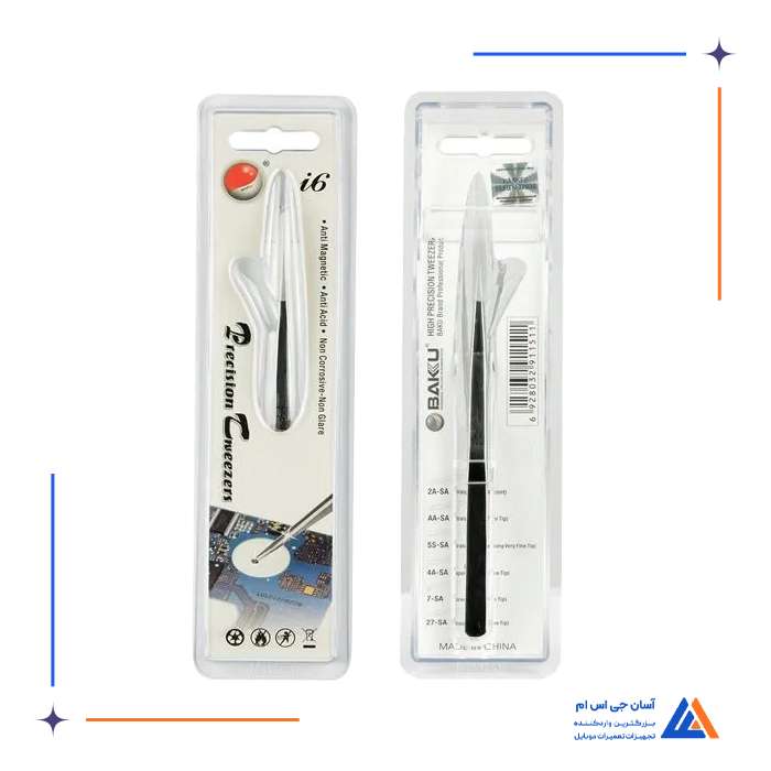 پنس سر صاف BAKU I6