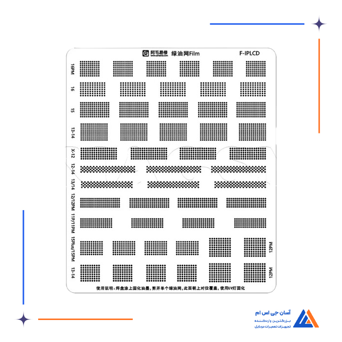 شابلون ماسک YCS IP 11P/16 IC