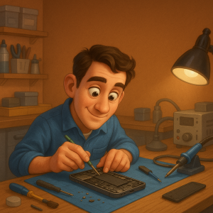 چرا بعضی از تعمیرکارهای موبایل همیشه کارشون تمیزتره؟