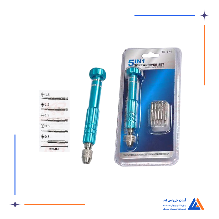 ست پیچ گوشتی 5تایی KB TE-671